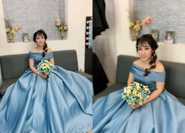 Những chiếc váy cưới màu xanh sang trọng cho ngày cưới  Cẩm Ni Studio