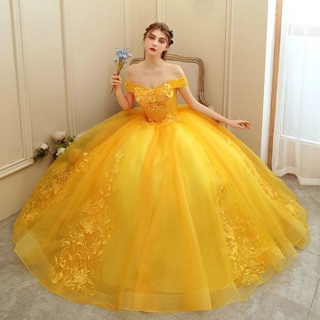 Top 10 mẫu váy cưới áo dài màu vàng đồng đầy tinh tế  Ely Wedding