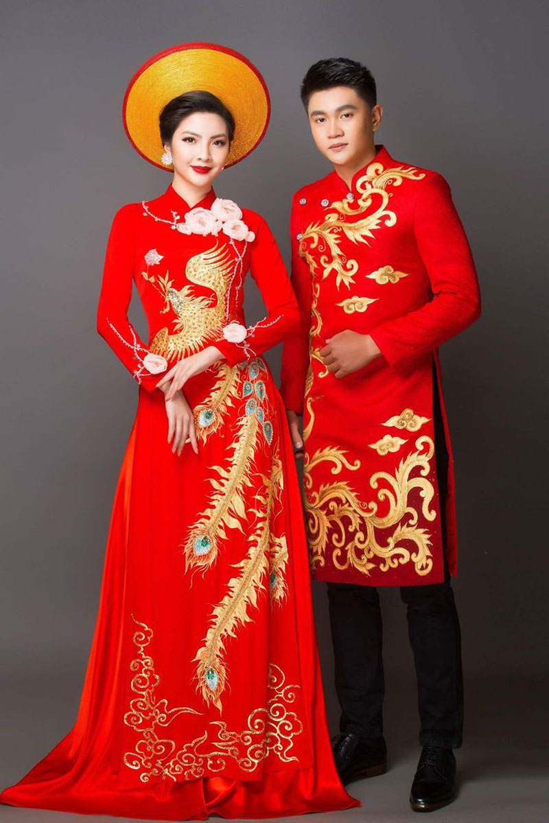 Phong cách áo dài cưới xưa trong lịch sử thời trang Việt Nam